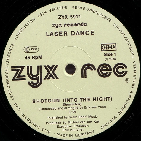 Laserdance - Shotgun (Into The Night)