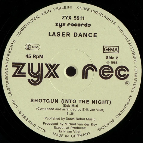 Laserdance - Shotgun (Into The Night)