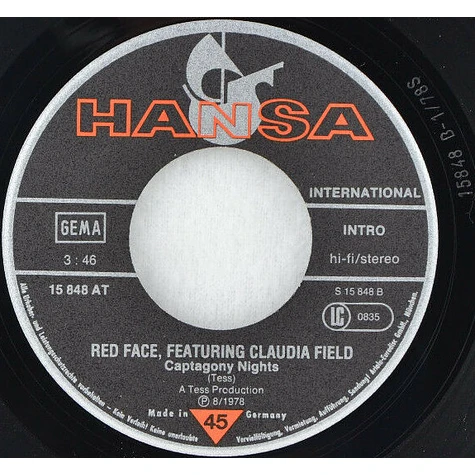 Red Face featuring Claudia Field - Fire