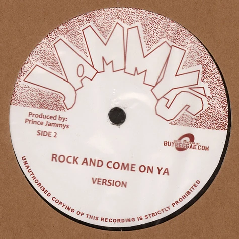 Johnny Osbourne, Papa Tullo - Rock And Come In Ya Extended Mix / Version