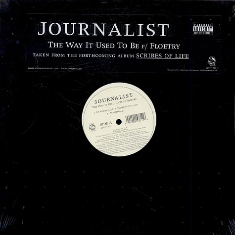 Journalist - The Way It Used To Be / Self Explanatory