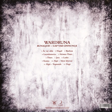 Wardruna - Runaljod: Gap Var Ginnunga White Marble Vinyl Edition