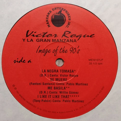 Victor Roque Y La Gran Manzana - Image Of The 90's