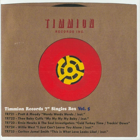V.A. - Timmion Records Singles Box Volume 5