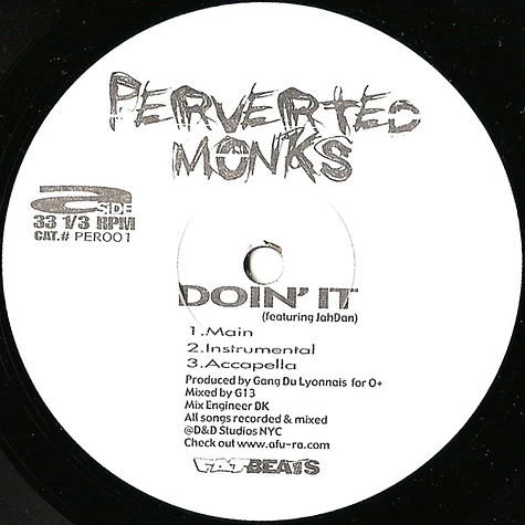 Perverted Monks - Doin' It / Perverted-Ness