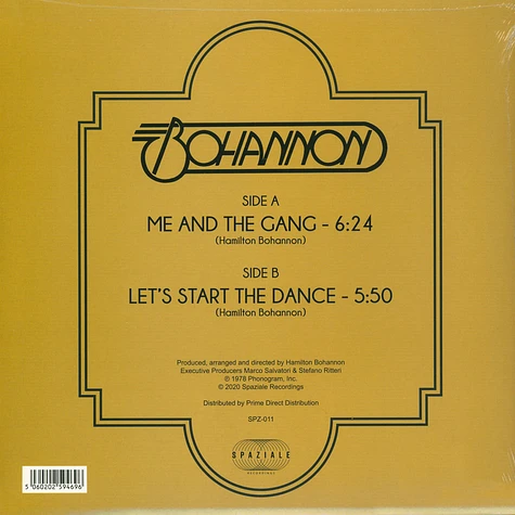 Hamilton Bohannon - Me And The Gang / Let's Start The Dance