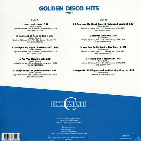 C.C.Catch - Golden Disco Hits Part 1