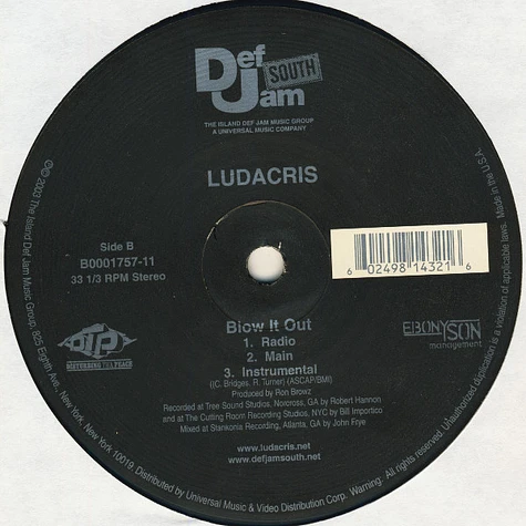 Ludacris - Splash Waterfalls / Blow It Out