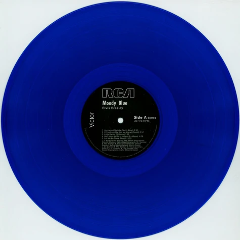 Elvis Presley - Moody Blue 40th Anniversary Clear Blue Vinyl