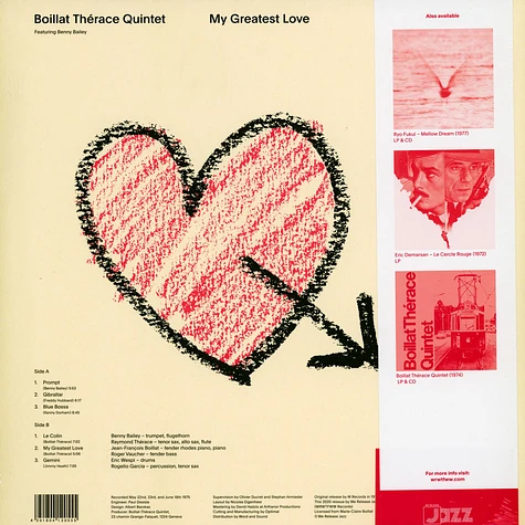 Boillat Therace Quintet - My Greatest Love Feat. Benny Bailey