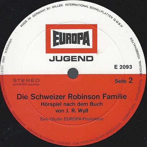 Johann David Wyss - Die Schweizer Familie Robinson
