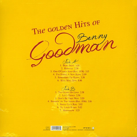Benny Goodman - The Golden Hits Of Benny Goodman