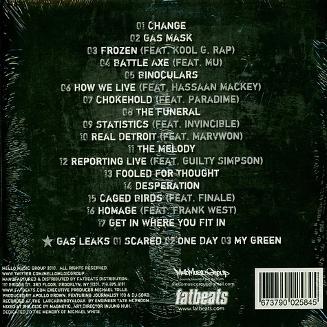 The Left - Gas Mask - Vinyl 2LP - 2011 - US - Reissue | HHV