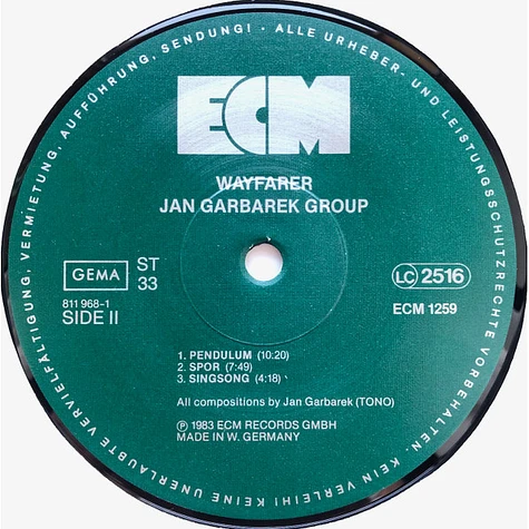 Jan Garbarek Group - Wayfarer