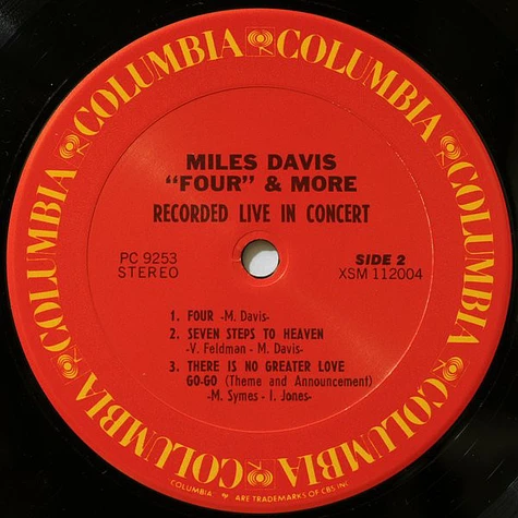 Miles Davis - 'Four' & More - Recorded Live In Concert