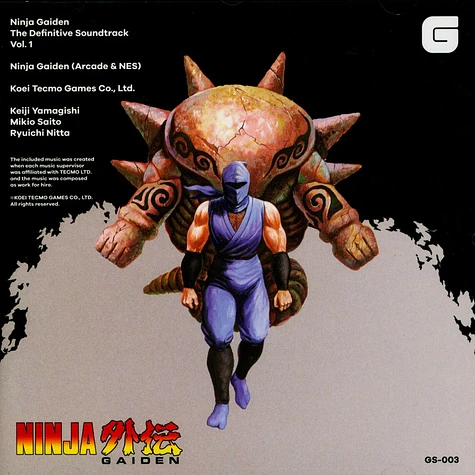 Keiji Yamagishi, Ryuichi Nitta, Mikio Saito - OST Ninja Gaiden The Definitive Soundtrack Vol. 1