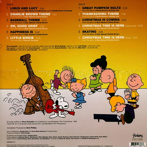 Vince Guaraldi - Peanuts Greatest Hits Picture Disc Edition