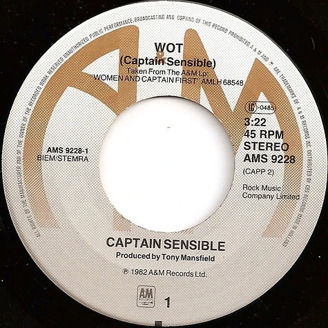 Captain Sensible - Wot!