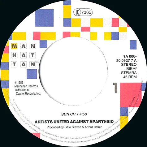 Artists United Against Apartheid - Sun City