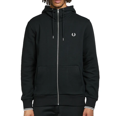 Fred Perry - Hooded Zip Through Sweatshirt