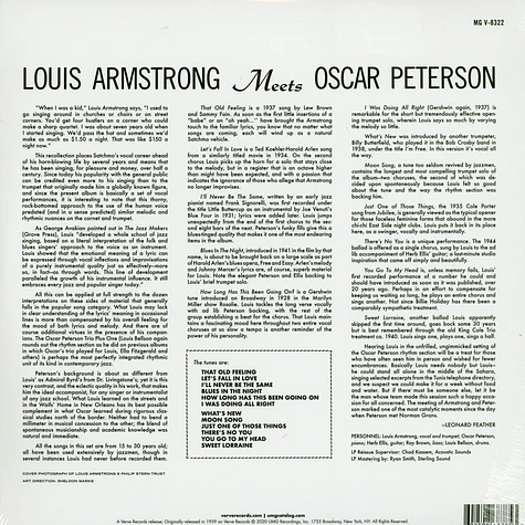 Louis Armstrong & Oscar Peterson - Armstrong Meets Peterson