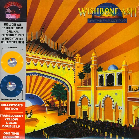 Wishbone Ash - Live Dates II Yellow & Blue Record Store Day 2020 Edition