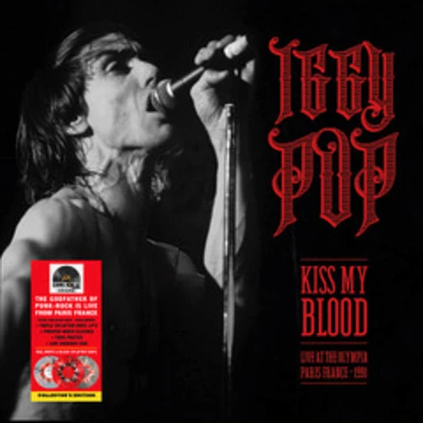 Iggy Pop - Kiss My Blood Live In Paris 1991 Opaque Red & White Splatter Record Store Day 2020 Edition