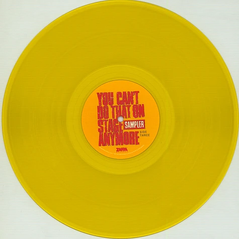 Frank Zappa - You Can't Do That On Stage Anymore Sampler Transparent Red & Transparent Yellow Record Store Day 2020 Edition