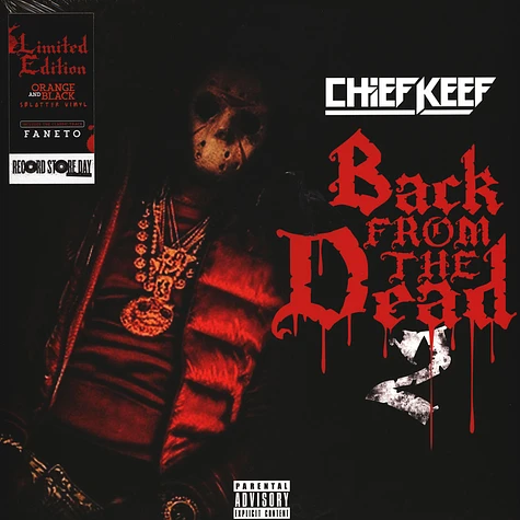 Chief Keef - Back From The Dead 2 Black & Orange Splatter Record Store Day 2020 Edition