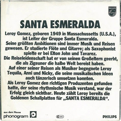 Santa Esmeralda Starring Leroy Gomez - Don't Let Me Be Misunderstood + Esmeralda Suite