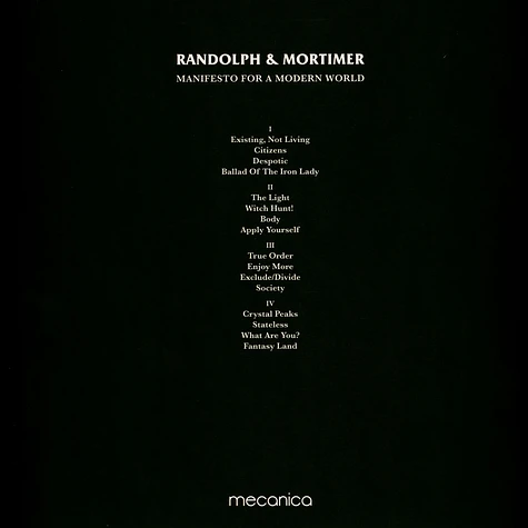 Randolph & Mortimer - Manifesto For A Modern World