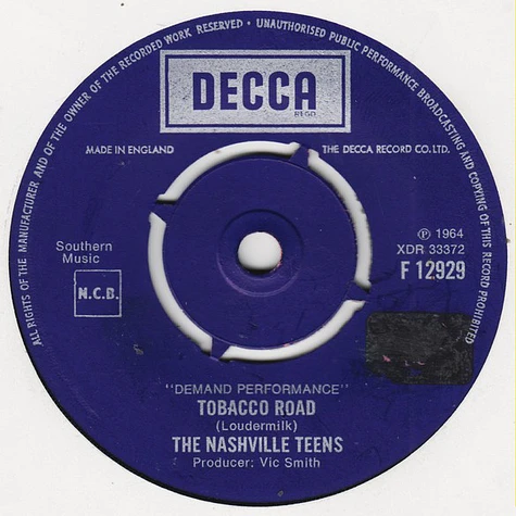 The Nashville Teens - Tobacco Road / All Along The Watchtower