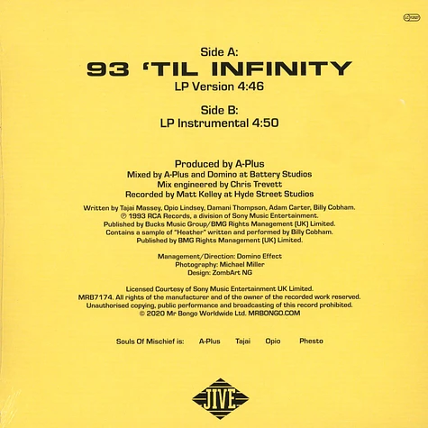 Souls Of Mischief - 93 Till Infinity Black Vinyl Edition