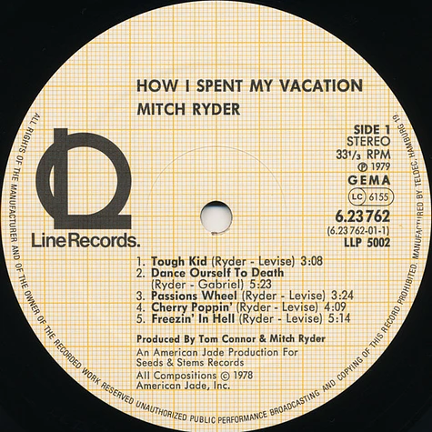 Mitch Ryder - How I Spent My Vacation