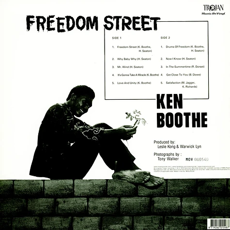 Ken Boothe - Freedom Street Limited Numbered Orange Vinyl Edition