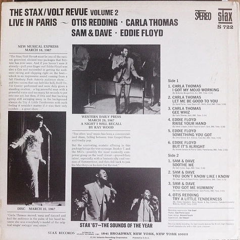 V.A. - The Stax / Volt Revue Volume 2 Live In Paris