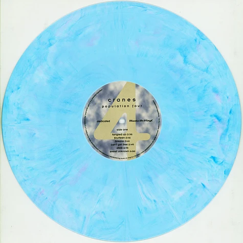 Cranes - Population Four Limited Numbered Blue& White Swirled Vinyl Edition