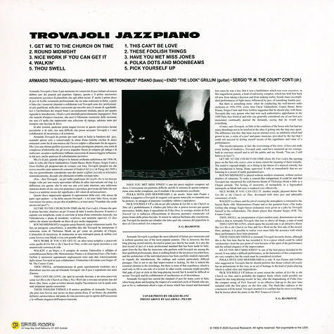 Armando Trovajoli - Jazz Piano