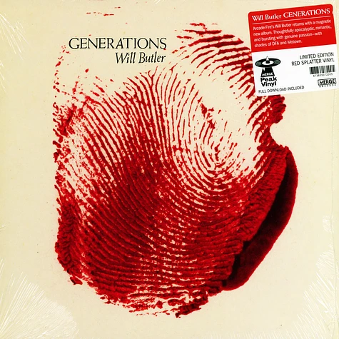 Will Butler - Generations Red Splatter On Milky Vinyl Edition