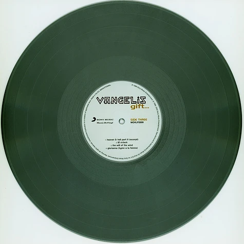 Vangelis - Gift Limited Numbered Silver Vinyl Edition