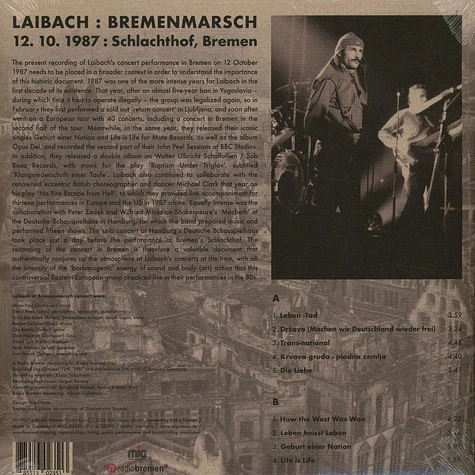 Laibach - Bremenmarsch (Live At Schlachthof 12.10.197)