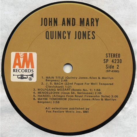 Quincy Jones - John And Mary (Original Motion Picture Score)