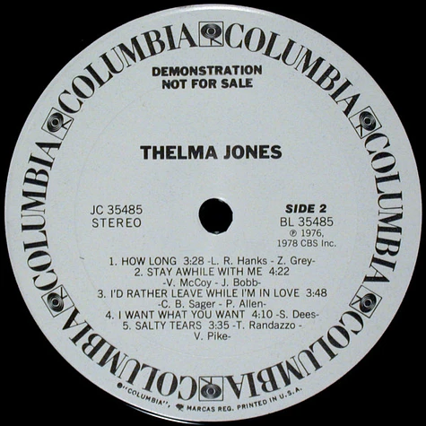 Thelma Jones - Thelma Jones