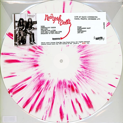 New York Dolls - Live At Radio Luxembourg Paris 1973 Record Store Day 2020 Edition
