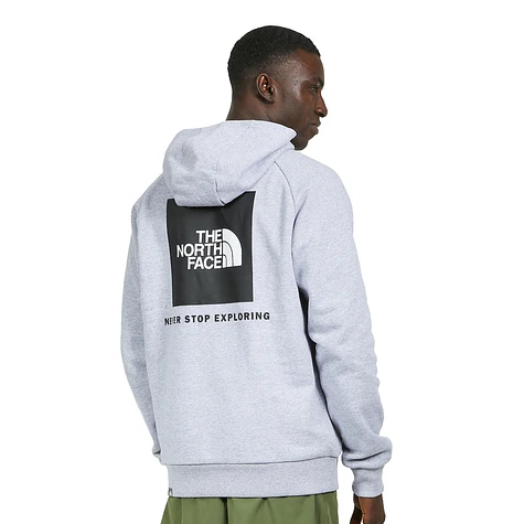 The north face sale raglan red box hoodie