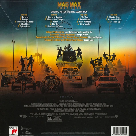 Tom Holkenborg aka Junkie XL - OST Mad Max: Fury Road Flaming Orange Vinyl Edition