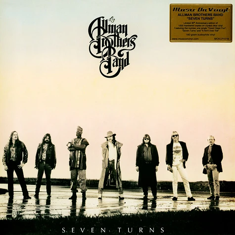 Allman Brothers Band - Seven Turns Limited Numbered Crystal Clear Vinyl Edition
