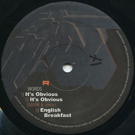 DJ Vadim - It's Obvious / English Breakfast