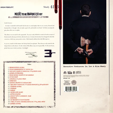 Eminem - Music To Be Murdered By Colored Vinyl Edition