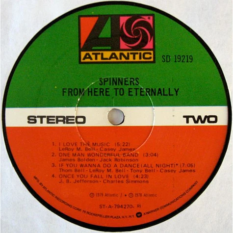 Spinners - From Here To Eternally
